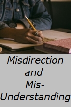 Misdirection and Misunderstanding - Writing in Misdirection and Conflict